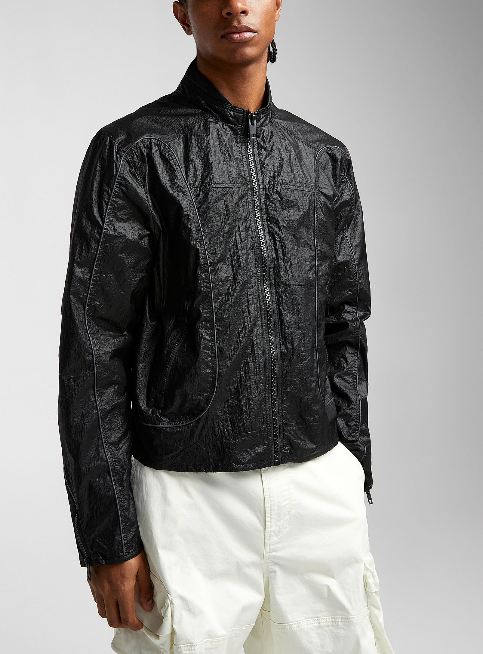 Diesel - Men's J-Blinkid-A zippered nylon jacket