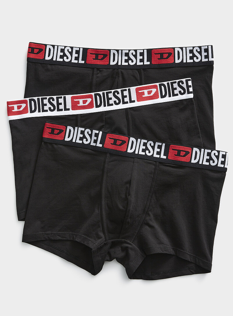 2" red-logo solid trunks Cotton 3-pack product image (primary)