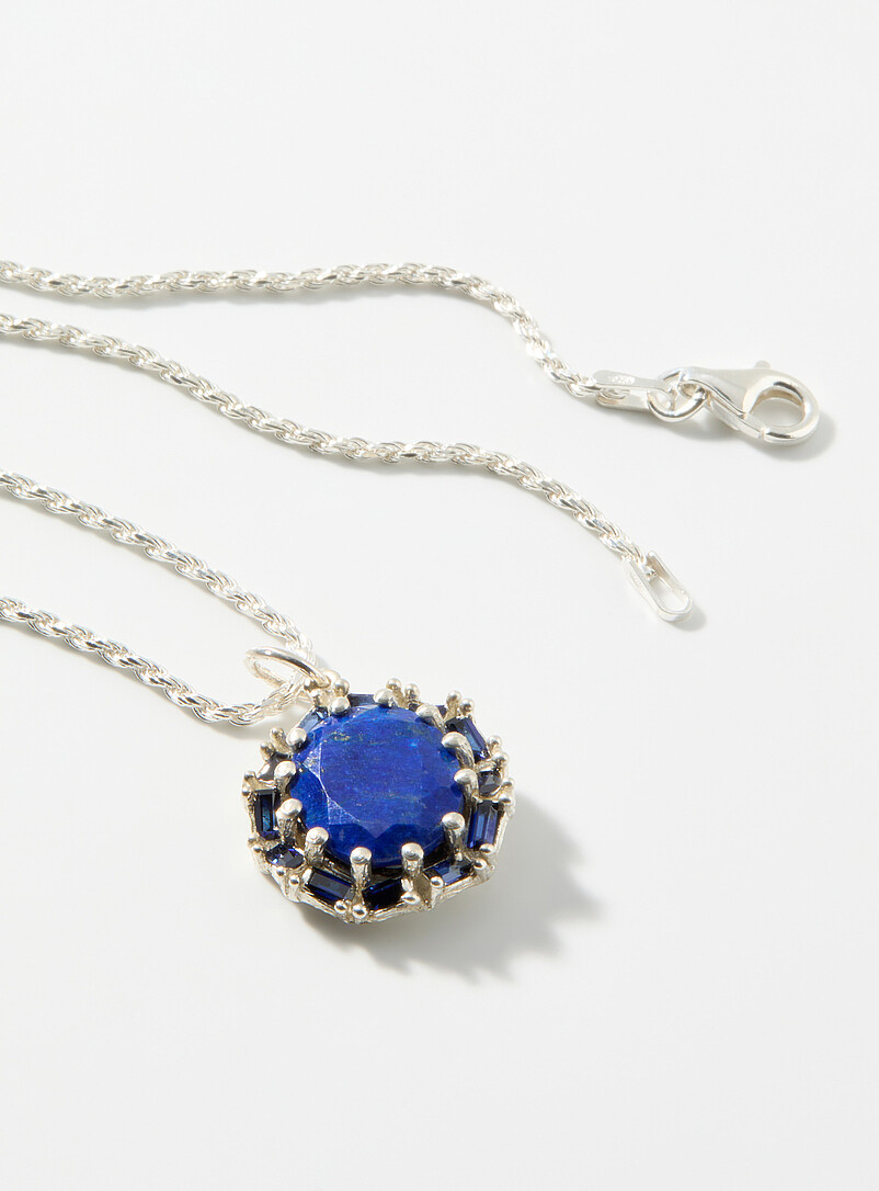 Sapphire pendant necklace product image 2