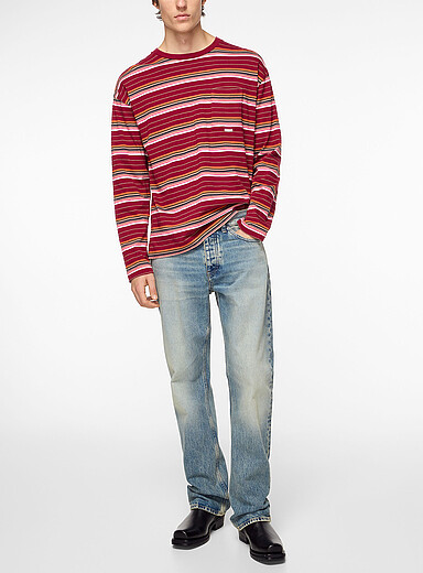 Sunflower Blue Faded straight-leg jean for men