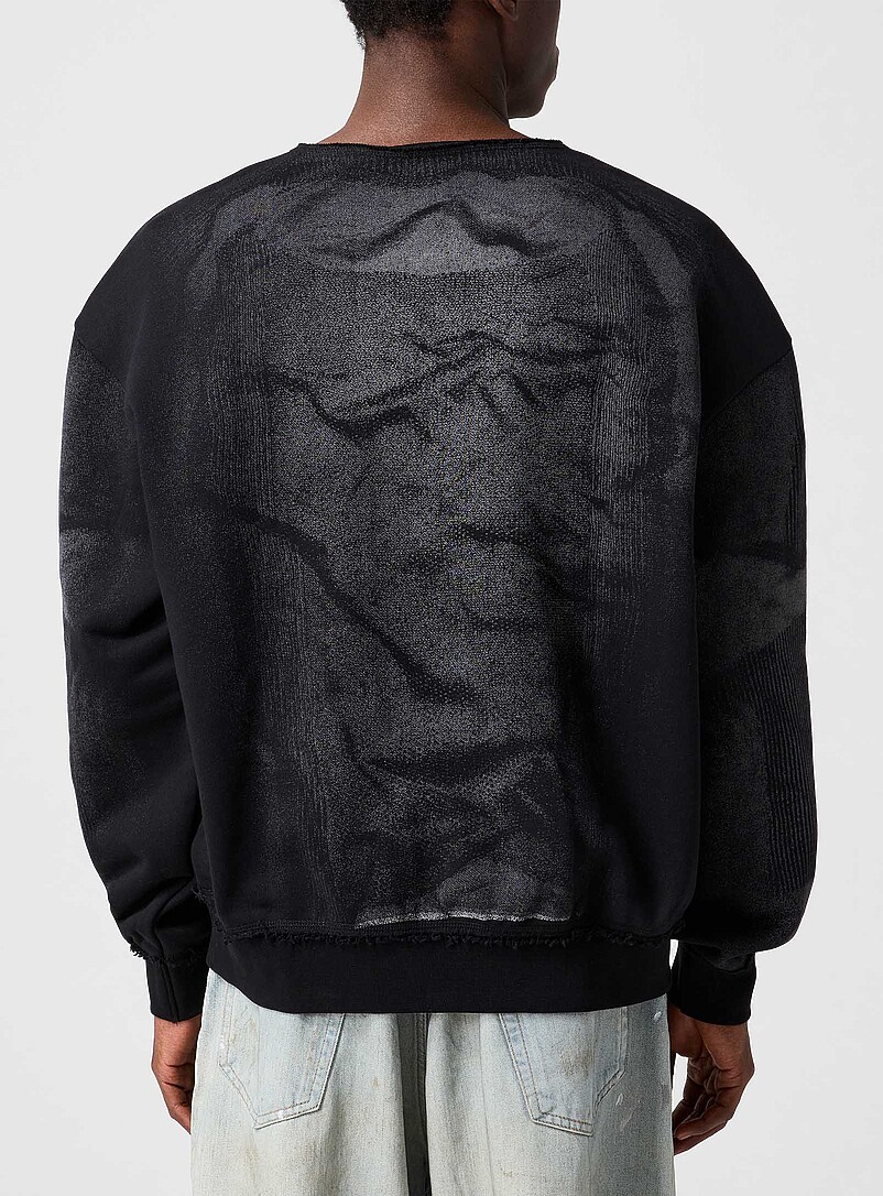Motocross print oversized sweatshirt product image 3