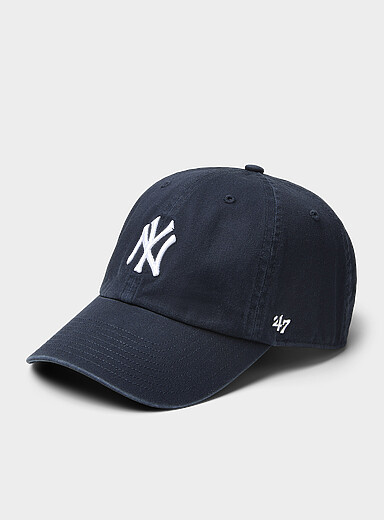 Navy embroidered Yankees baseball cap | Sporty & Rich | | Simons