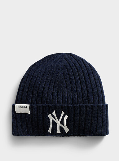La tuque c&ocirc;tel&eacute;e laine et cachemire Yankees