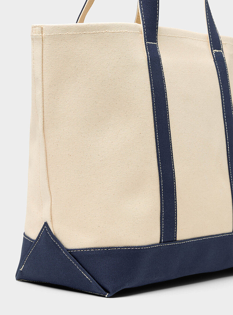 Sporty & Rich: Le fourre-tout en toile Yankees Blanc cass&eacute; pour homme
