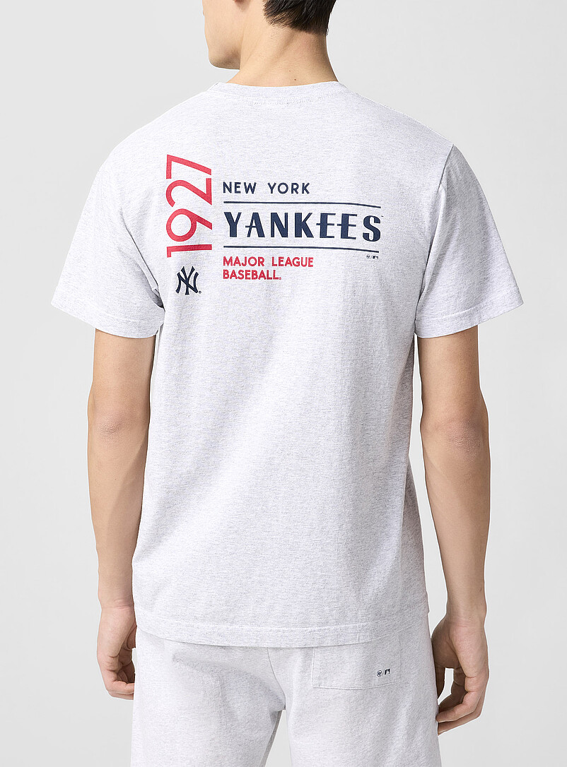 Sporty & Rich Grey Yankees heather gray T-shirt for men