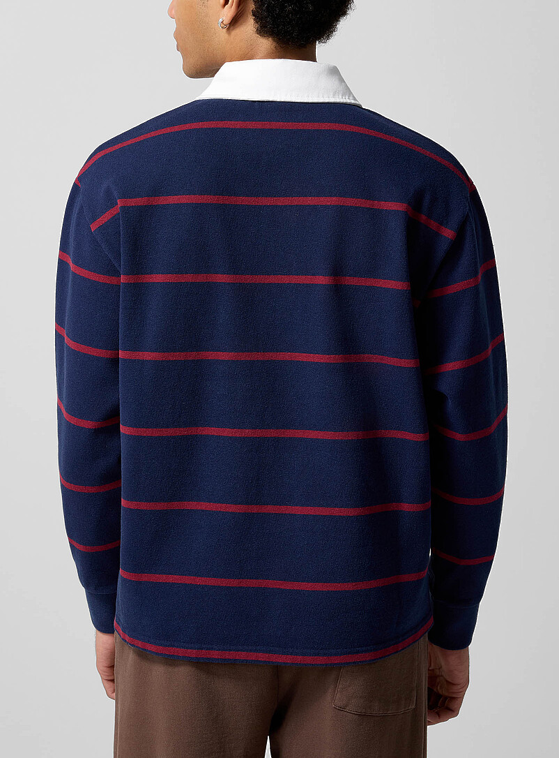 Horizontal stripes rugby polo shirt | Sporty & Rich | | Simons