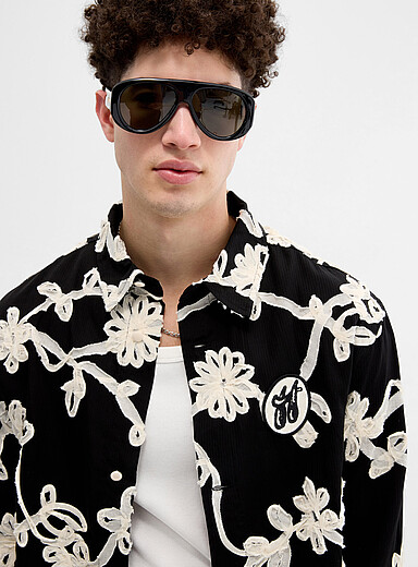 La chemise fleurs rubans