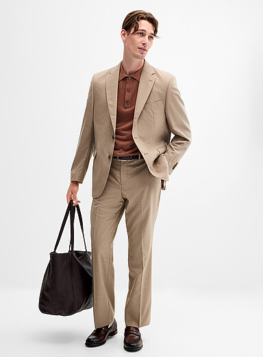 Stretch suit Wool weave by Paulo de Oliveira <b>Berlin fit - Regular</b>