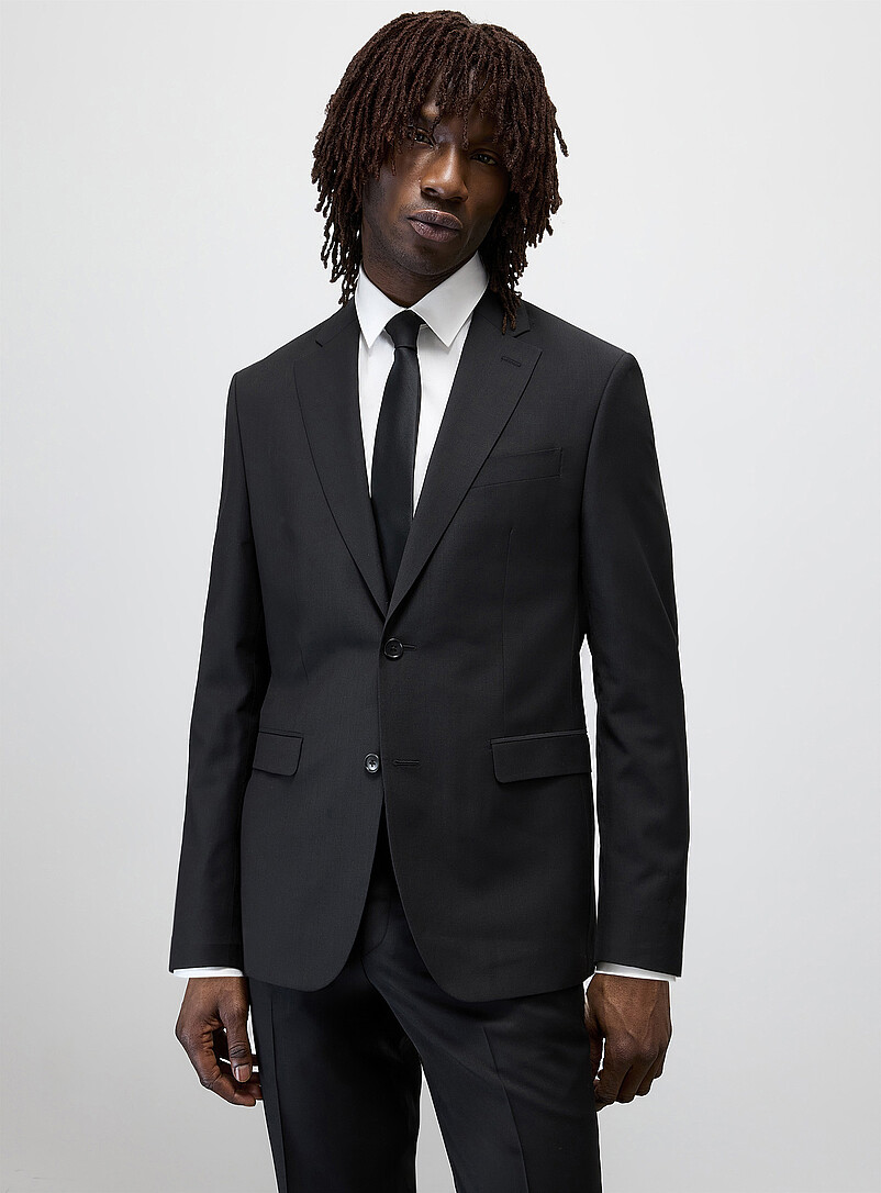 Le 31: Le complet pure laine Tissu de laine sign&eacute; Paulo de Oliveira <b>Coupe London - Semi-ajust&eacute;e</b> Sable pour homme