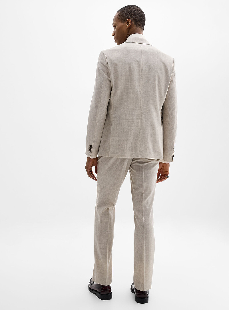 Le 31 Sand Pure wool suit Wool weave by Paulo de Oliveira <b>London fit - Semi-slim</b> for men