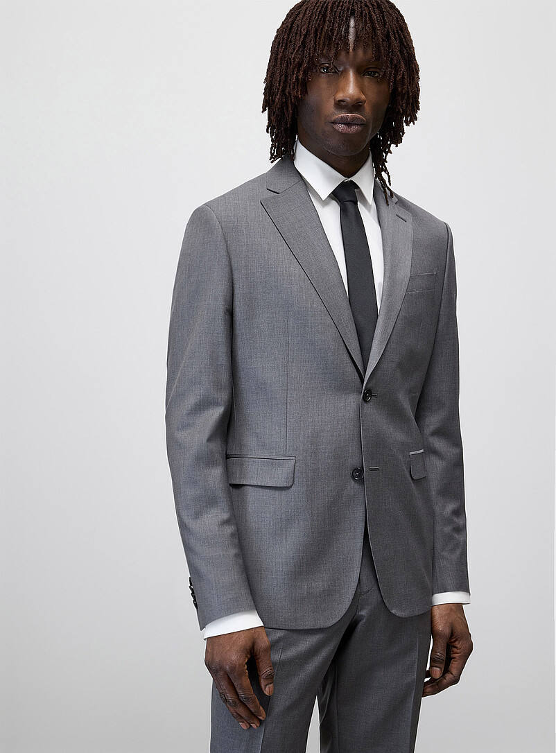 Pure wool suit Wool weave by Paulo de Oliveira London fit - Semi-slim product image 2