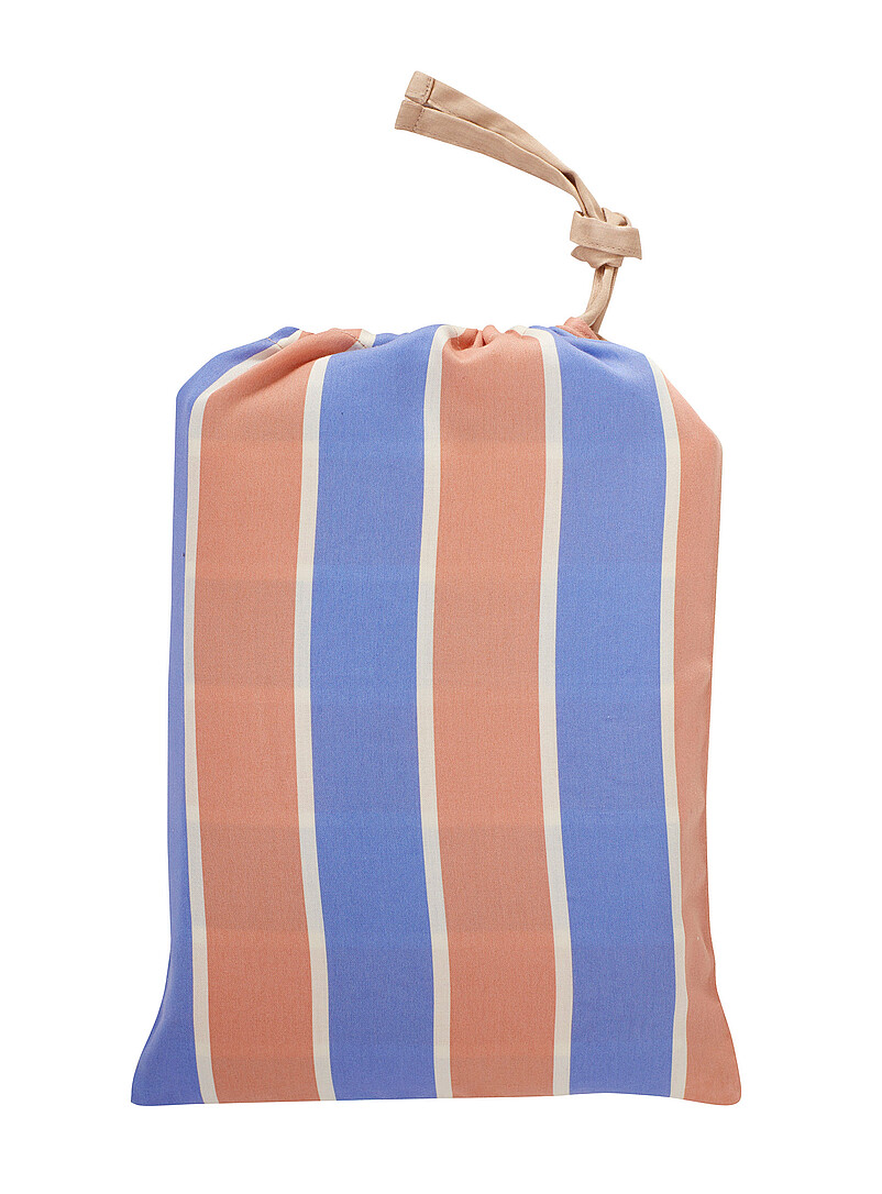 H&uuml;bsch Baby Blue Solace striped bed linen set