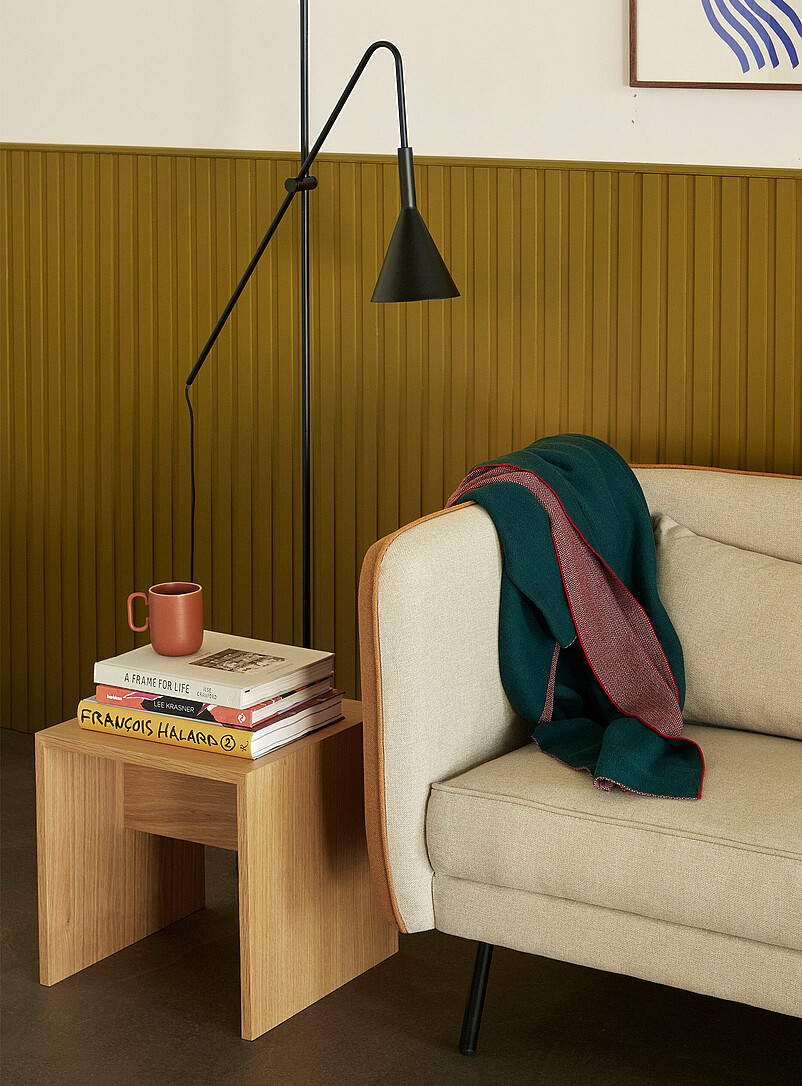 Less natural wood side table product image (primary)
