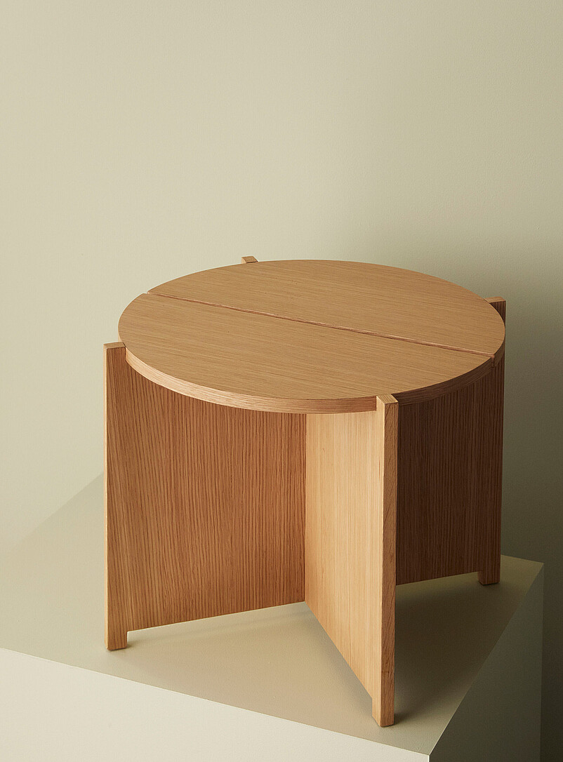 Dash natural wood side table product image (primary)