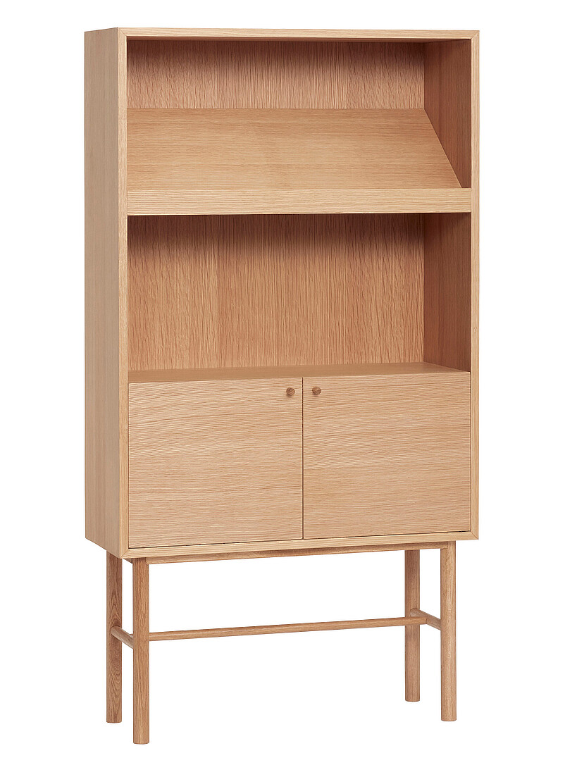 Archive natural wood shelf unit product image 2