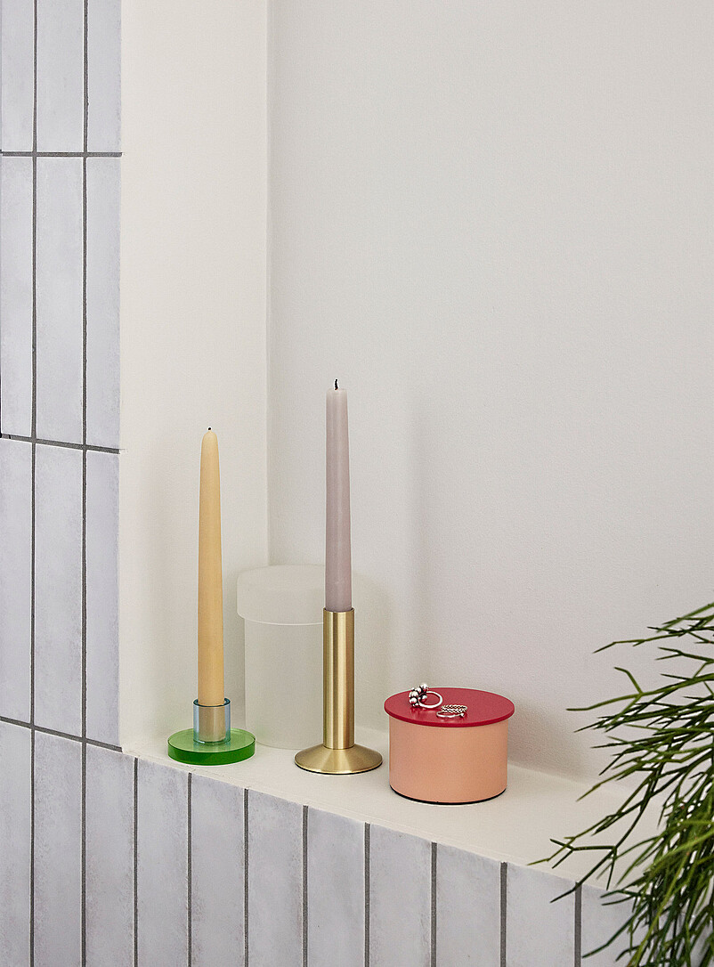 Astra small crystal candle holder product image (primary)