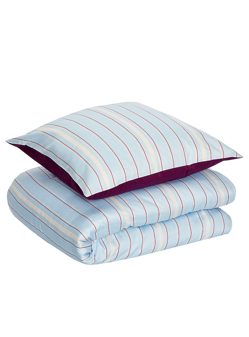 Solace striped bed linen set product image 2