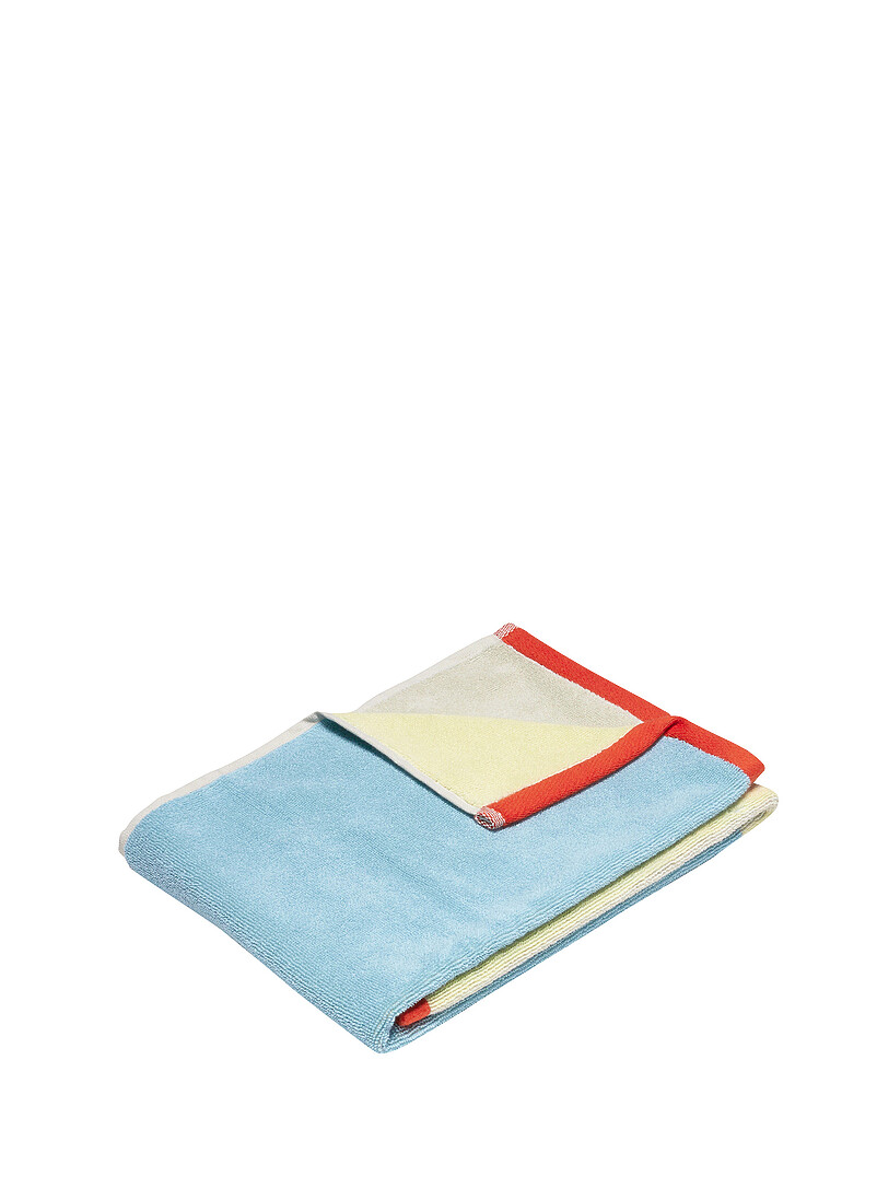 Small colour block contrasting trim towels Pack of 2 product image 3