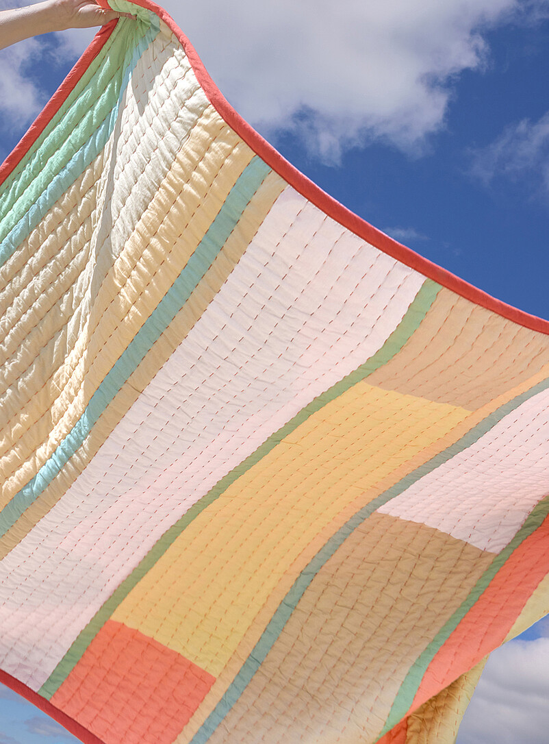 Pavilion Colour Blocks Quilted Blanket