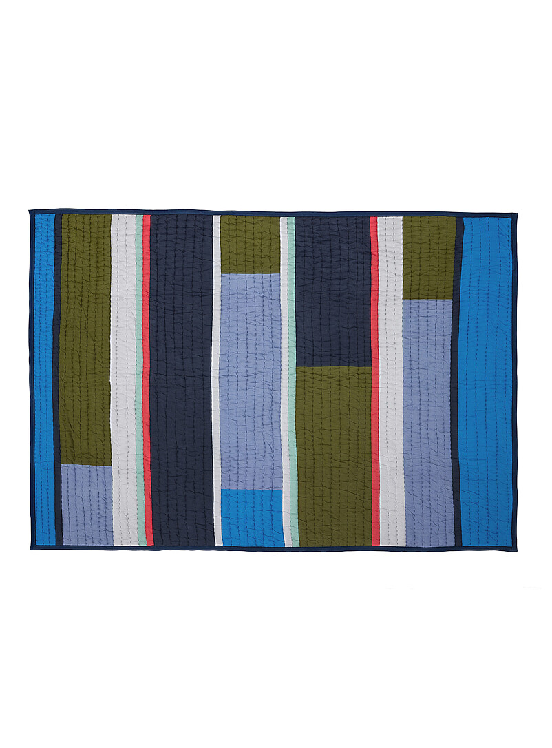 Pavilion colour blocks quilted blanket product image 3