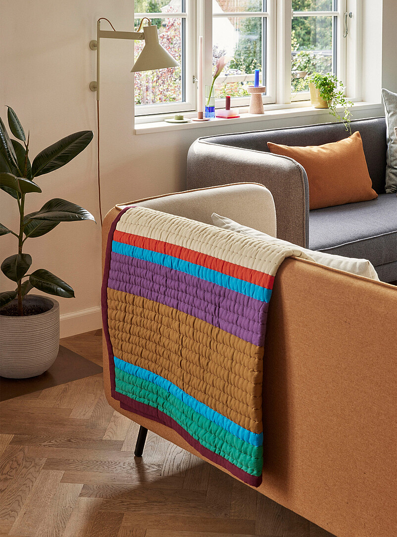 Pavilion Colour Blocks Quilted Blanket