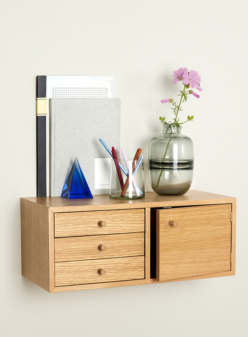 Piccolo natural wood wall shelf product image 2