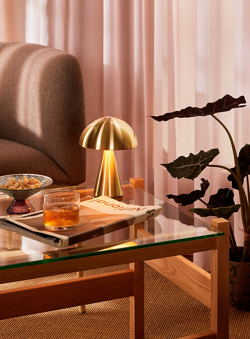 Mush golden portable lamp product image (primary)