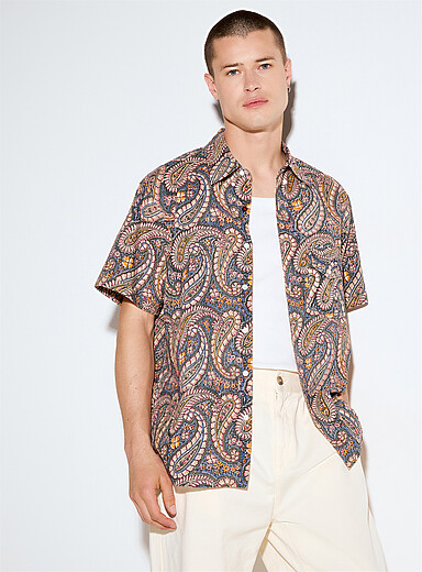Ron paisley shirt <b>Regular fit</b>