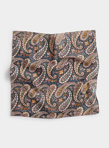 Springtime paisley tie scarf