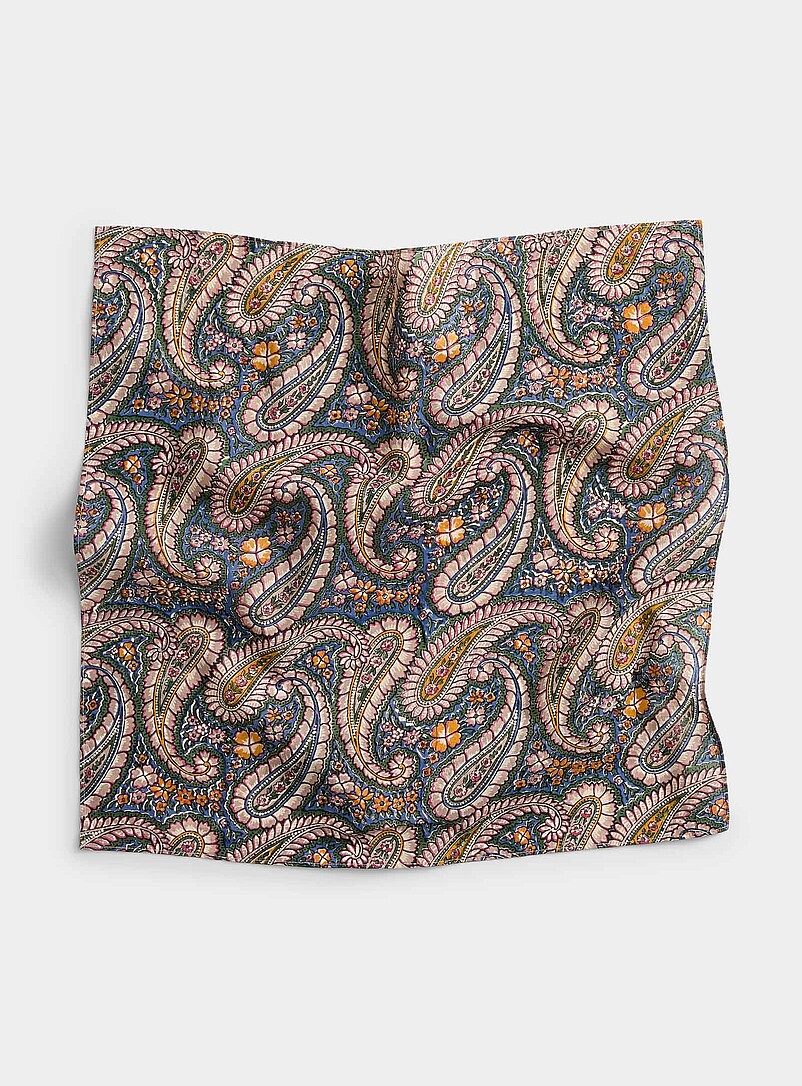 Springtime Paisley Tie Scarf