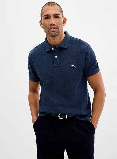 Embroidered logo piqu&eacute; polo