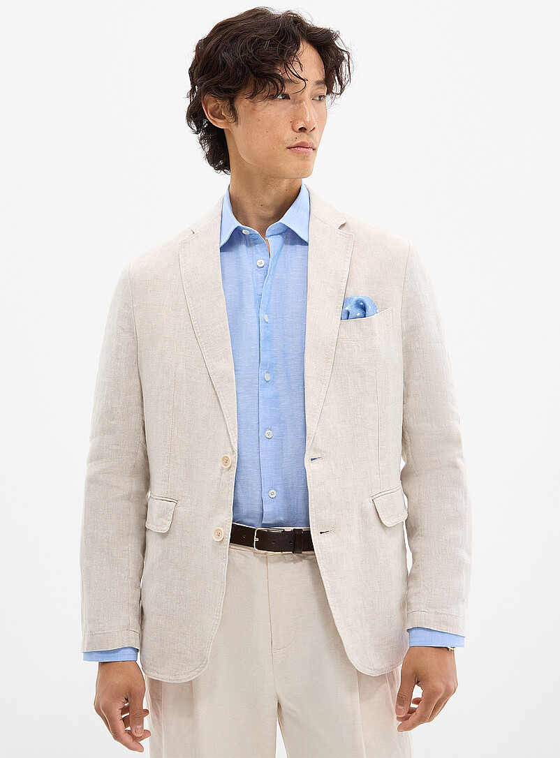 Rodd & Gunn Sand Beige 100% linen jacket for men