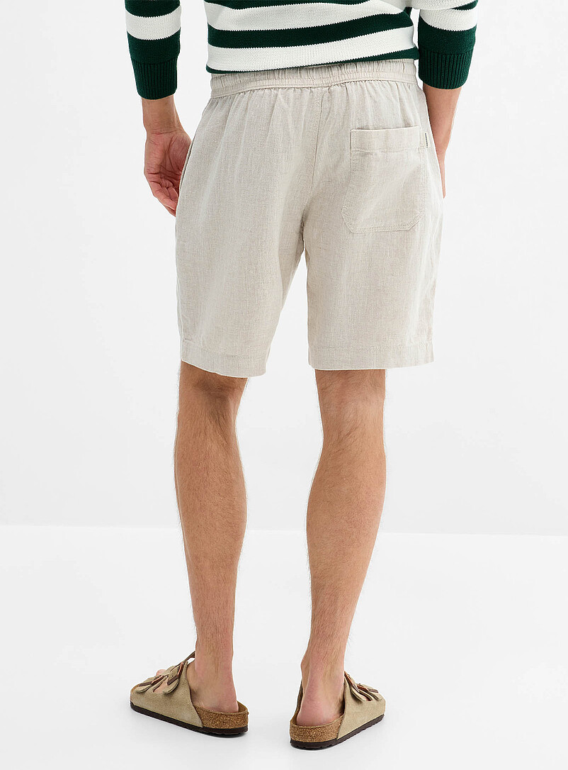 Rodd & Gunn Sand 100% linen elastic-waist Bermudas for men
