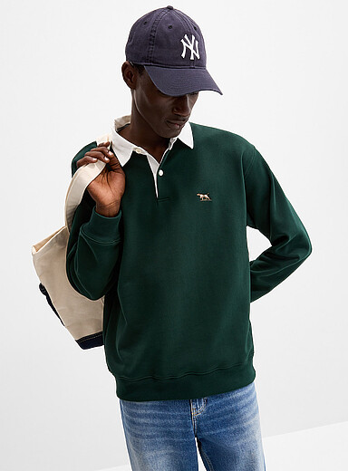 Rodd & Gunn Forest Green Rugby polo sweatshirt for men