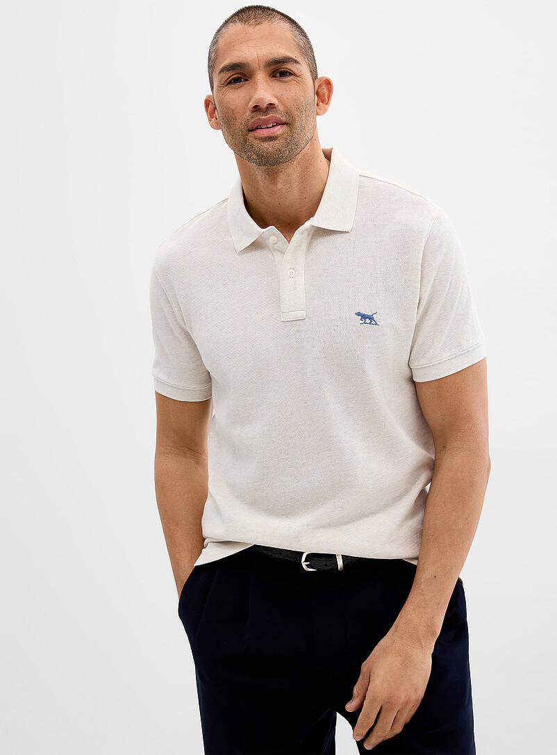 Embroidered logo piqué polo product image (primary)