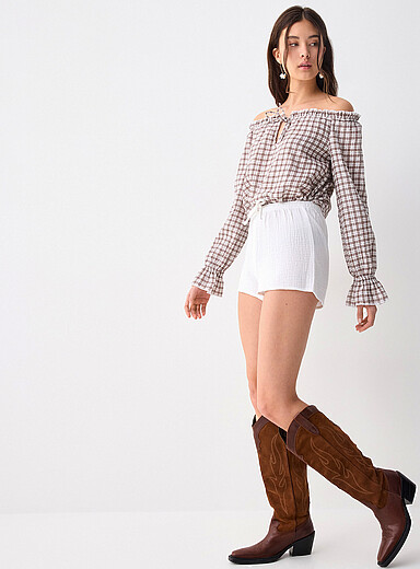 Le minishort gaze coton bio