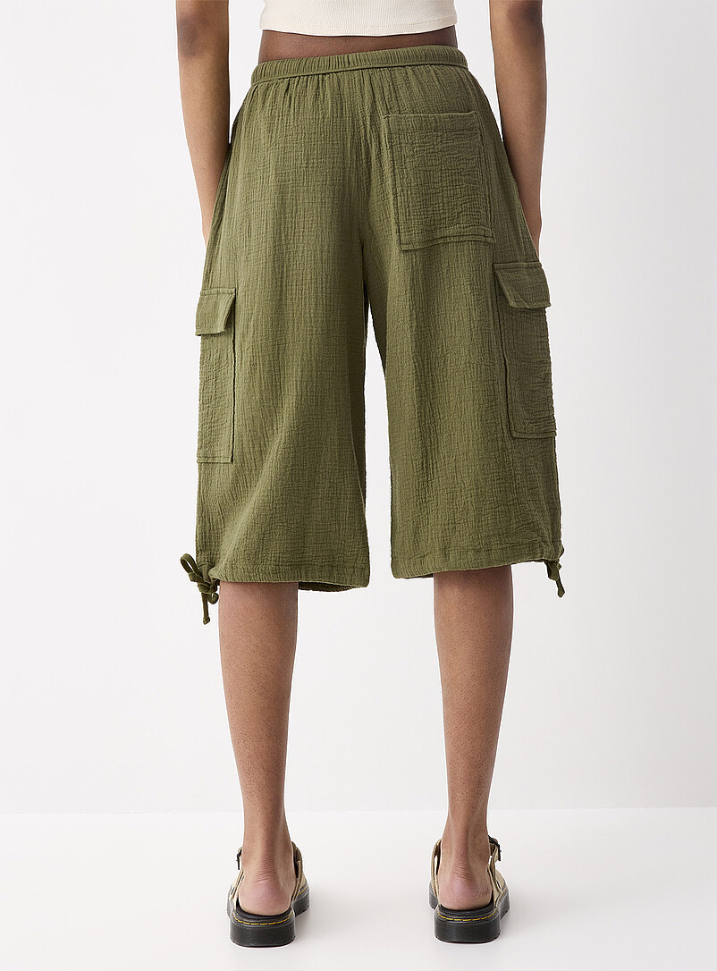 Twik Baby Blue Organic cotton gauze Bermuda short for women