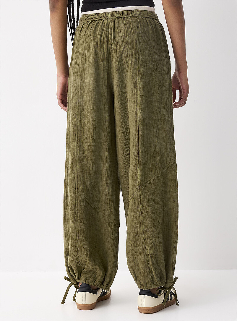 Twik: Le jogger ample gaze coton bio Rayures pour femme