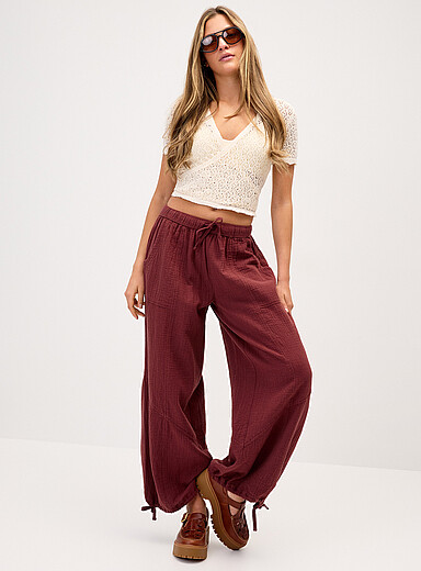 Le jogger ample gaze coton bio