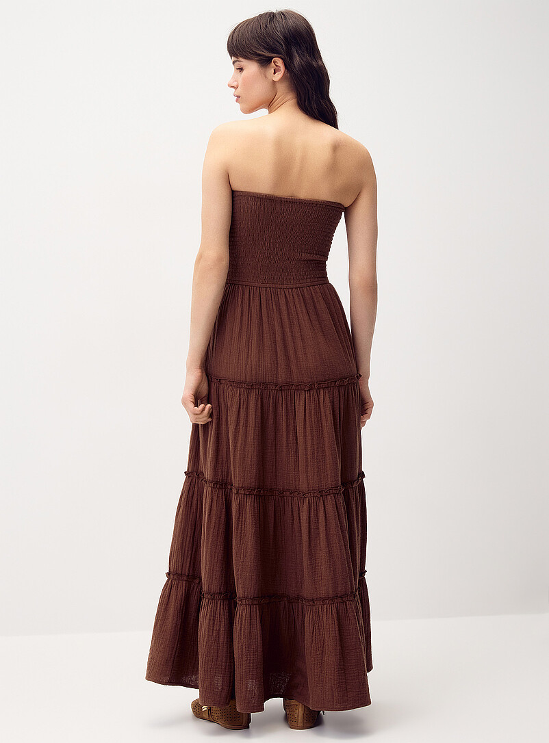 Organic cotton gauze tiered tube dress | Twik | Sundress | Simons