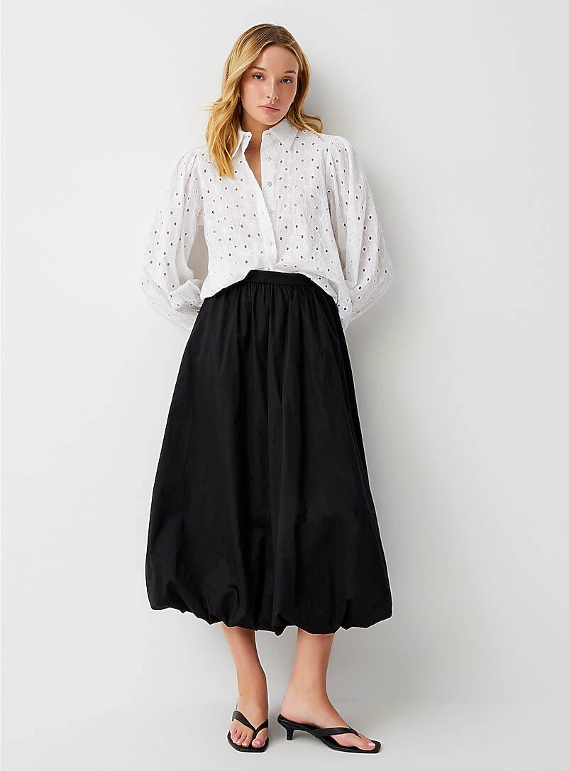 Puff-sleeve broderie anglaise shirt product image 3