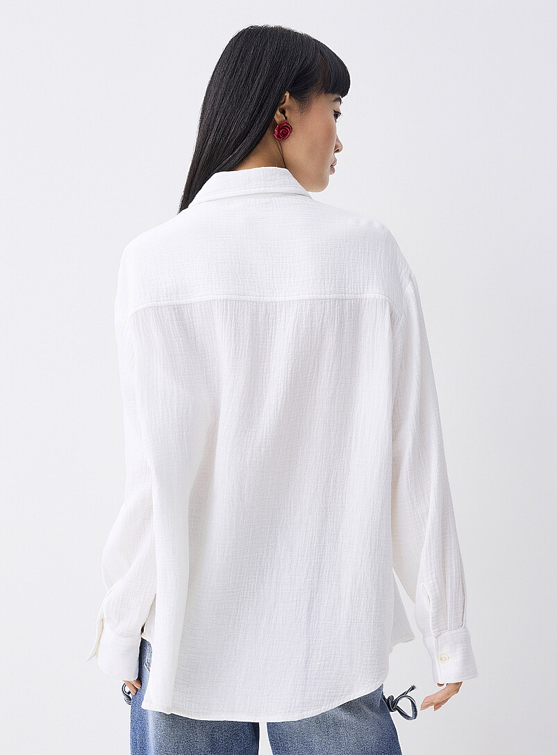 Oversized organic cotton gauze shirt product image 2