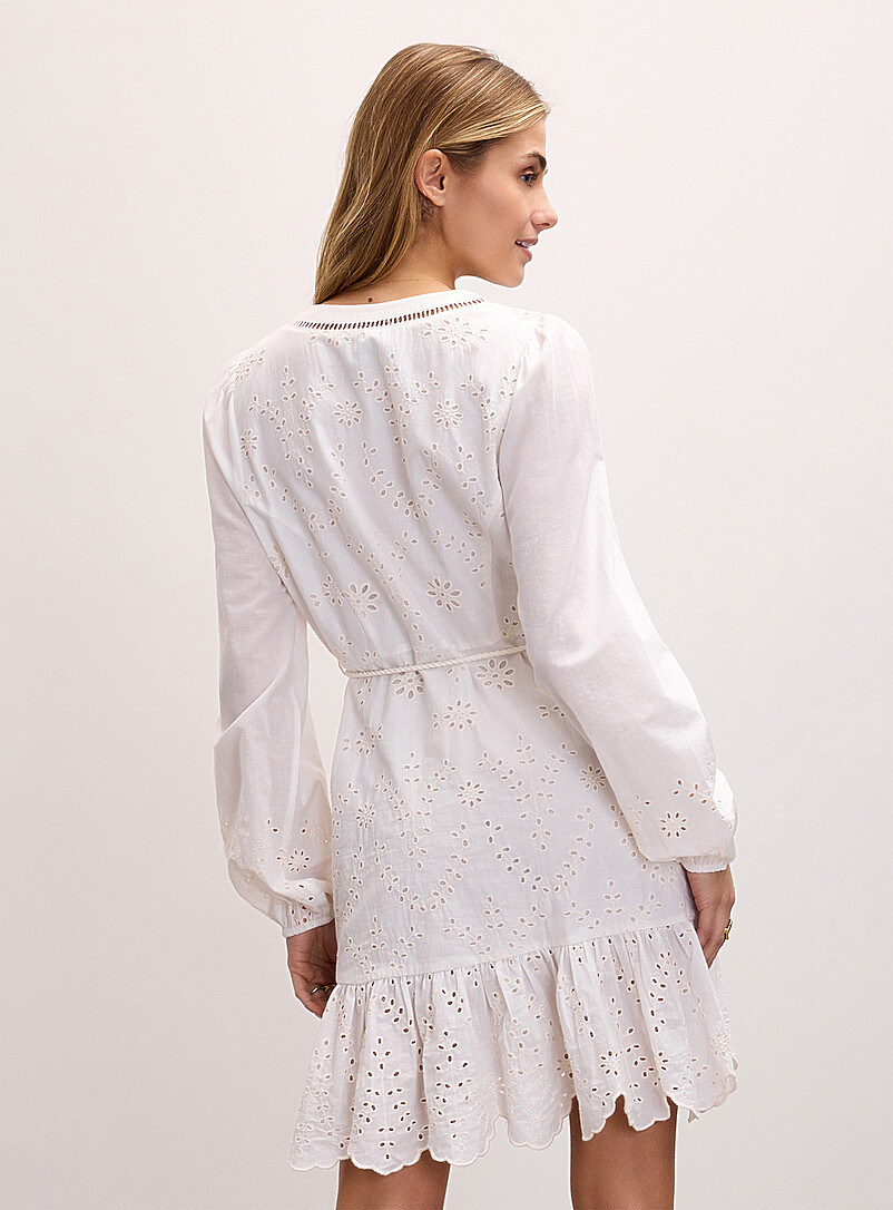 Openwork broderie anglaise belted minidress product image 3