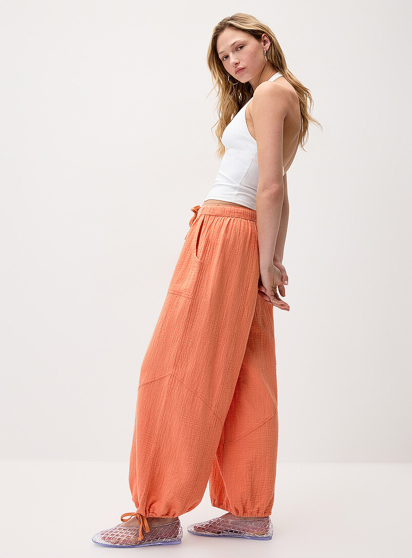 Loose Organic Cotton Gauze Jogger