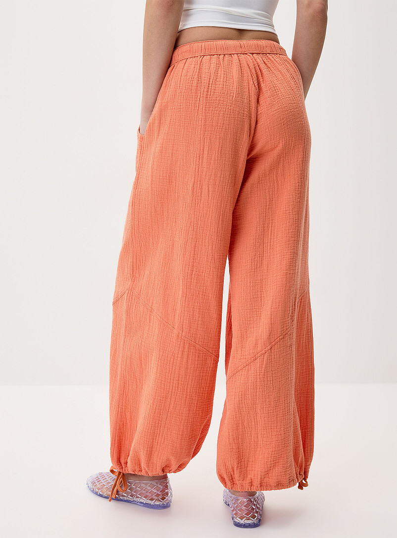 Loose organic cotton gauze jogger product image 3