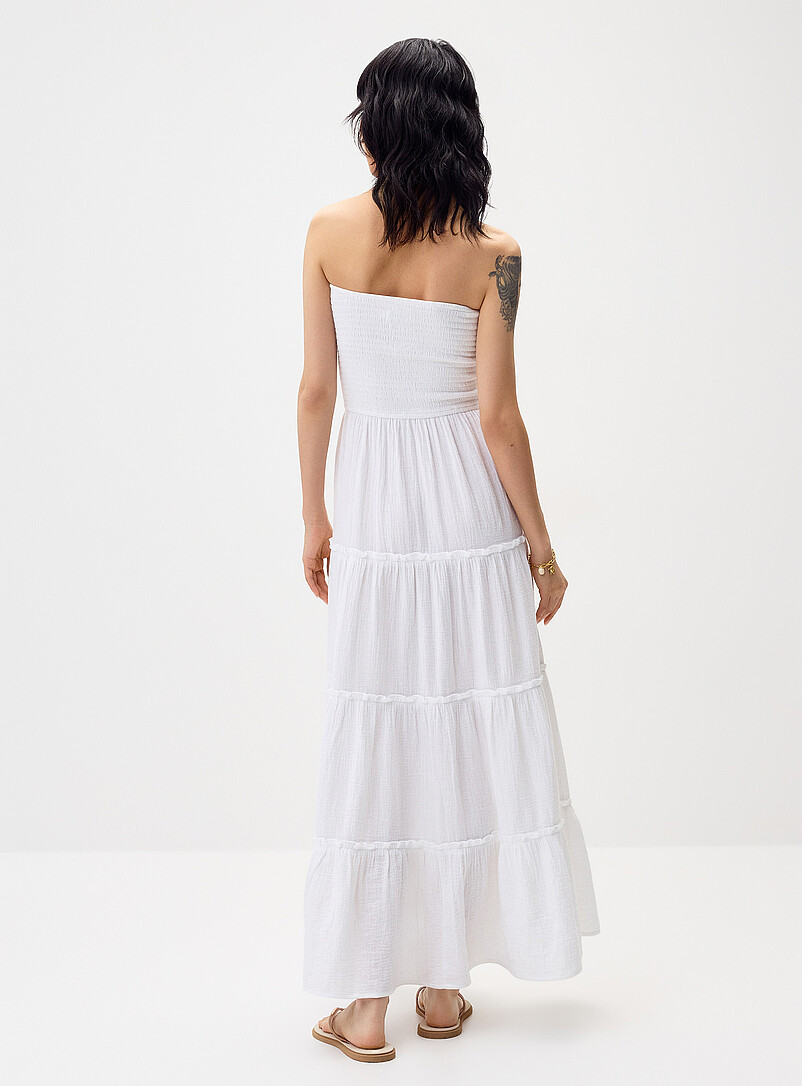 Organic cotton gauze tiered tube dress product image 3