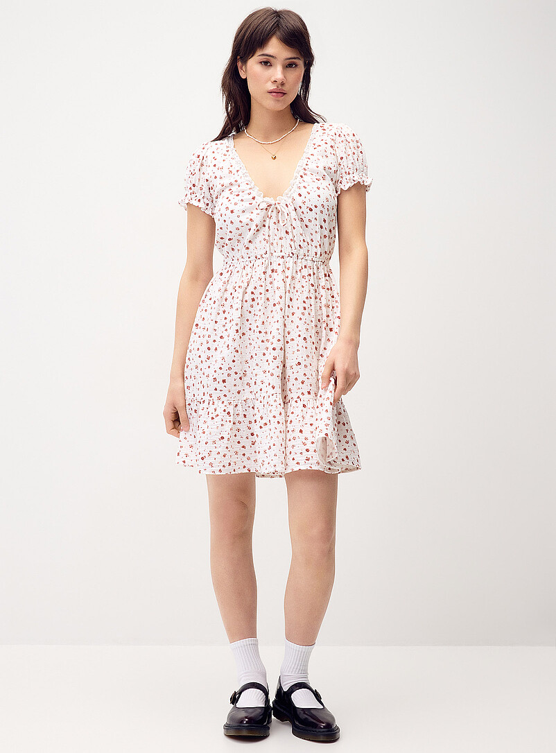 Organic Cotton Gauze Tiered Dress