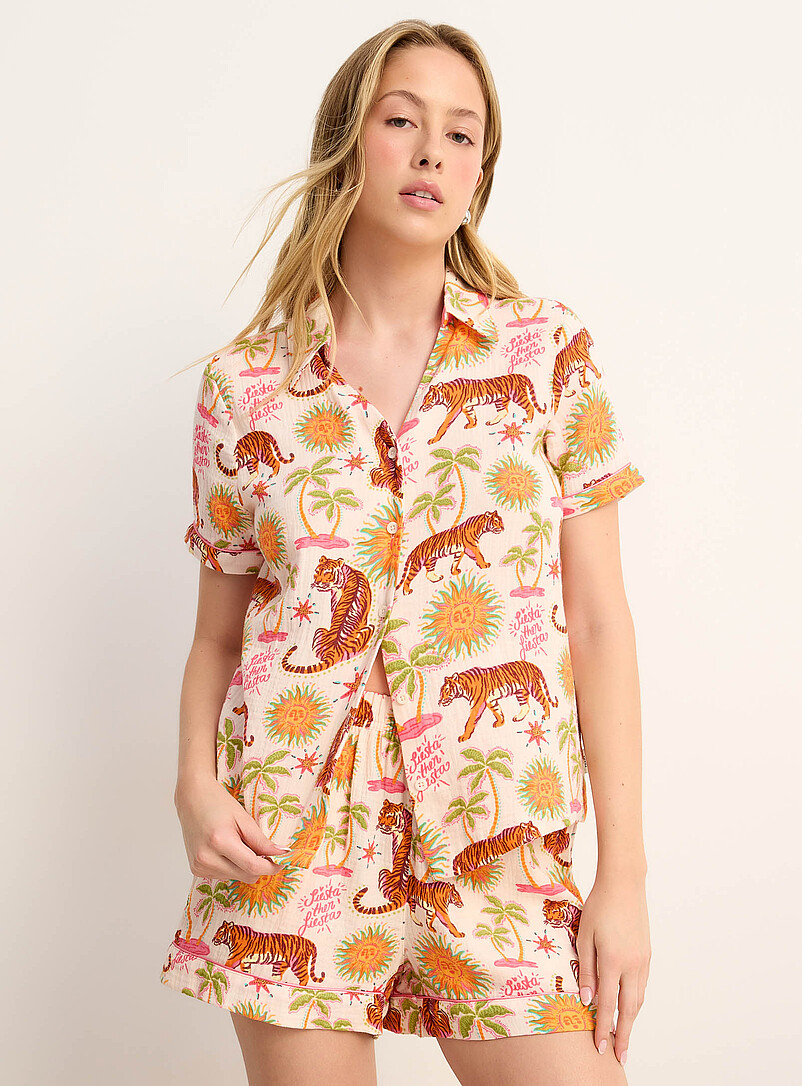 Sun and tigers pyjama set product image (primary)