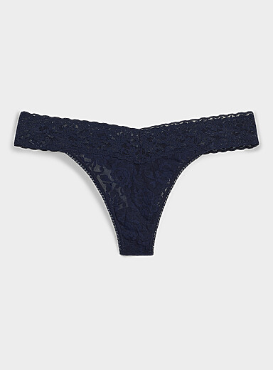 Stretch lace thong Nylon