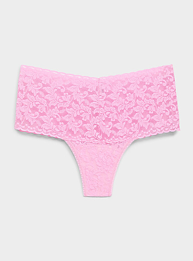 Le tanga taille haute dentelle extensible Nylon